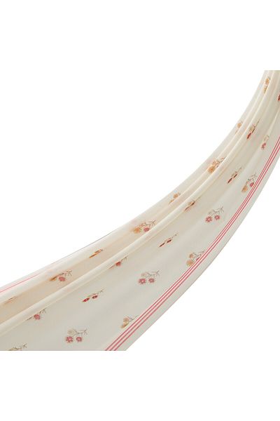 ipekevi Cream Fuchsia Nostalgic Wall Cotton Shawl