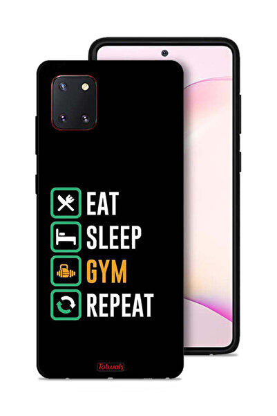 Tolwak غطاء حماية لهاتف سامسونج جالكسي نوت 10 لايت، تناول الطعام، النوم، ممار...