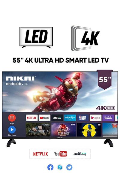 Nikai 55 Inch 4K UHD Smart Android LED TV