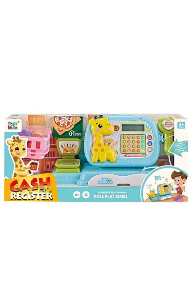 OEM Blue Giraffe Cash Register Playset Happy Shopping
