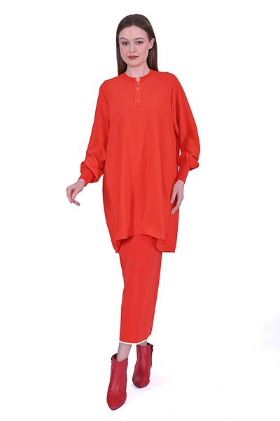 Invee A-Line Tunic Orange