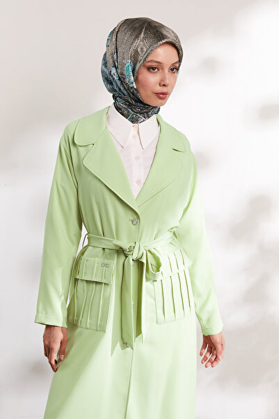 Setrms Şık Düğmeli Pardesü