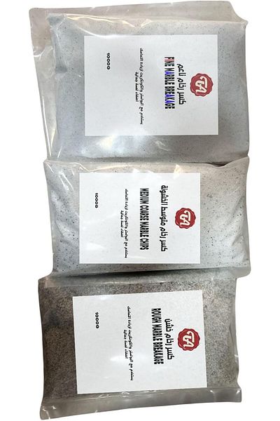 GENERAL 3 Kilograms of Marble Chips (Refined, Medium, Coarse)