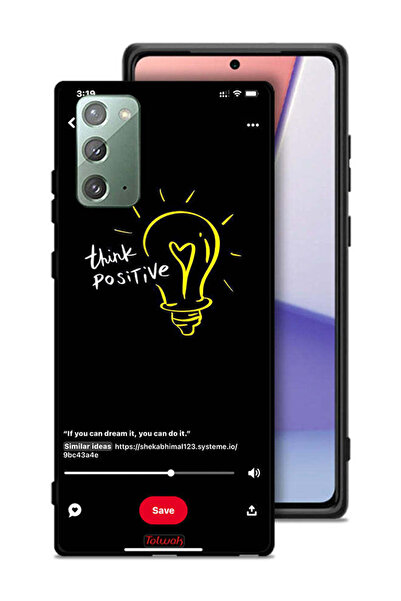 Tolwak غطاء حماية لهاتف سامسونج جالكسي نوت 20 - فكر بإيجابية