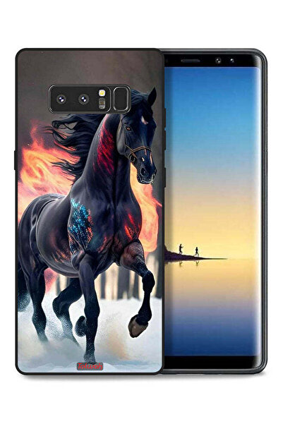 Tolwak غطاء حماية لهاتف سامسونج جالكسي نوت 8 بتصميم حصان عالي الوضوح