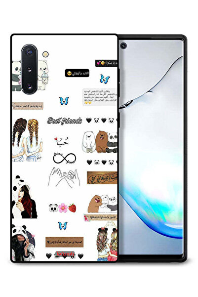 Tolwak غطاء حماية لهاتف سامسونج جالكسي نوت 10 مع اقتباسات وملصقات باللغة العربية