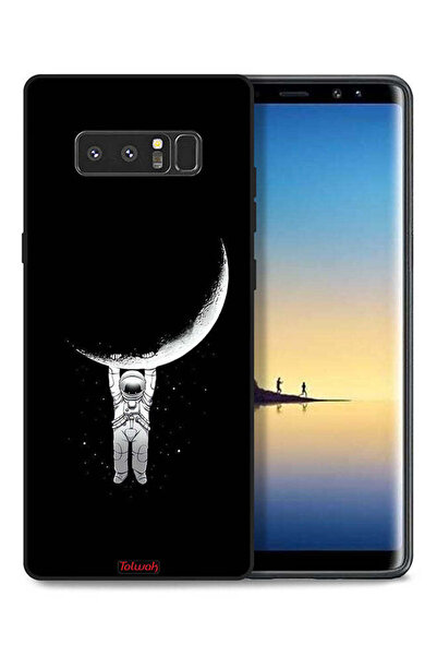 Tolwak غطاء حماية لهاتف سامسونج جالكسي نوت 8 معلق على سطح القمر