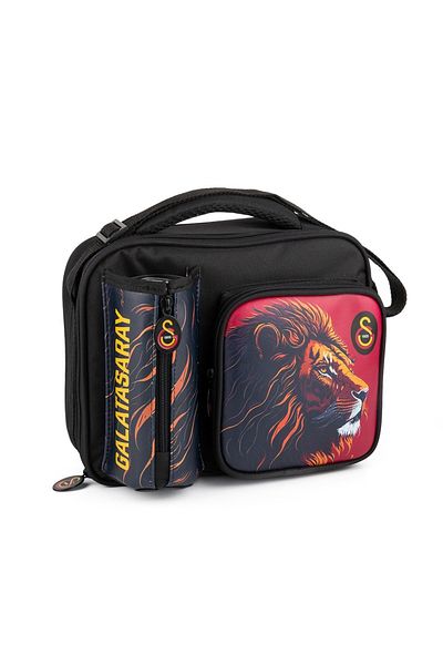 Galatasaray Officially Licensed 25562 Leon Faux Leather Lunchbox Has a Water Bottle Holder