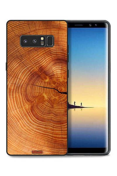 Tolwak غطاء حماية لهاتف سامسونج جالكسي نوت 8 مصنوع من الخشب المتصدع