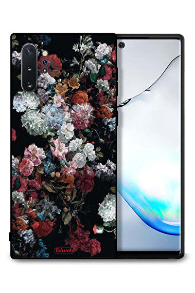 Tolwak غطاء حماية لهاتف سامسونج جالكسي نوت 10 بلس بنقشة ورود عتيقة