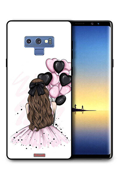 Tolwak غطاء حماية لهاتف سامسونج جالكسي نوت 9 بتصميم فتاة تحمل بالونات
