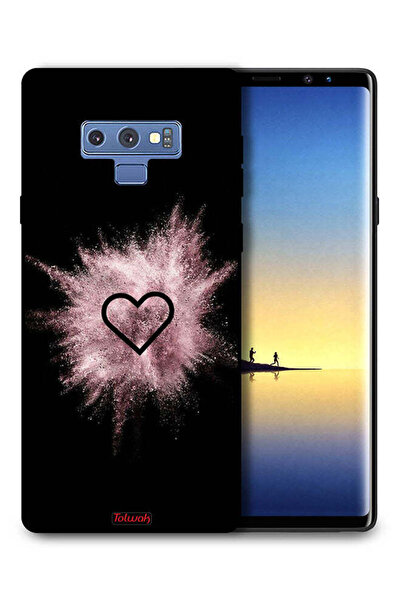 Tolwak غطاء حماية لهاتف سامسونج جالكسي نوت 9 بتصميم قلب لامع