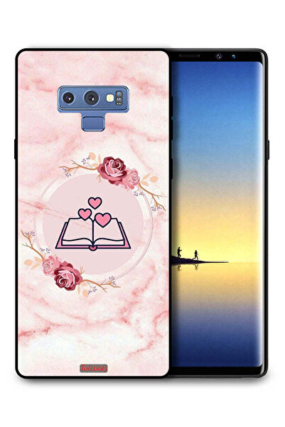 Tolwak غطاء حماية لهاتف سامسونج جالكسي نوت 9 بتصميم ثلاثة قلوب على كتاب