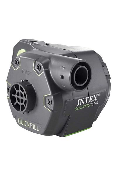 Intex مضخة كهربائية سريعة التعبئة قابلة لإعادة الشحن باللون الأسود