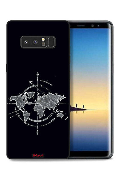 Tolwak غطاء حماية لهاتف سامسونج جالاكسي نوت 8 بتصميم فن البوصلة