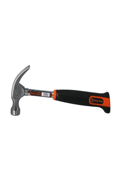 Tactix Forged Steel Tabular Claw Hammer with Non-Slip Bimaterial Handle