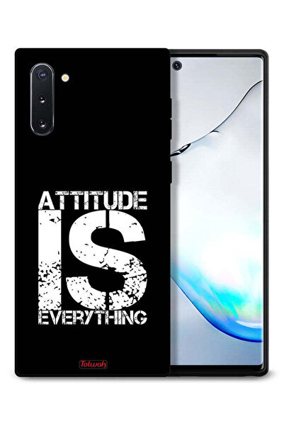 Tolwak غطاء حماية لهاتف سامسونج جالكسي نوت 10 - Attitude Is Everything
