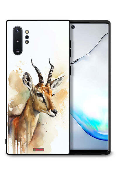 Tolwak غطاء حماية لهاتف سامسونج جالكسي نوت 10 بلس بتصميم غزال تجريدي