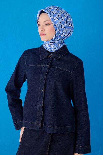 Belli Eșarfă din mătase pură twill 4112D (TWİLL)-35