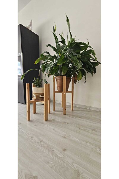 ÇağlaDesign Ahşap Dekoratif Saksı Altlığı 2’lİ Ürün ölçüleri: Yükseklik: 50-60 cm