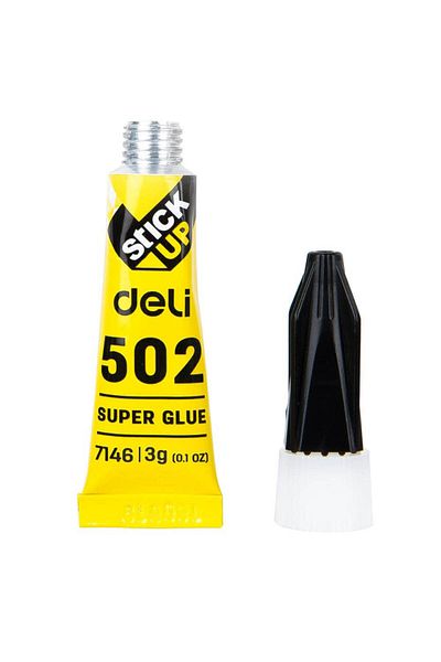 Deli Super adeziv instant, 3 g, adeziv permanent