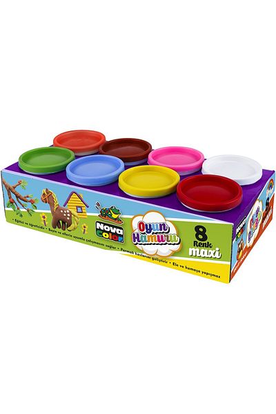 Nova Color Plasticine 8 colors, 8 x 130g, NOVA COLOR, NC-4150