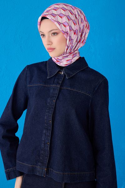 Belli Twill Pure Silk Scarf 4112D (Twi̇ll)-53
