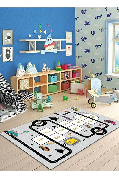 palermo home With digital print, with non-slip base, carpet for children's room, carpet for living room.
