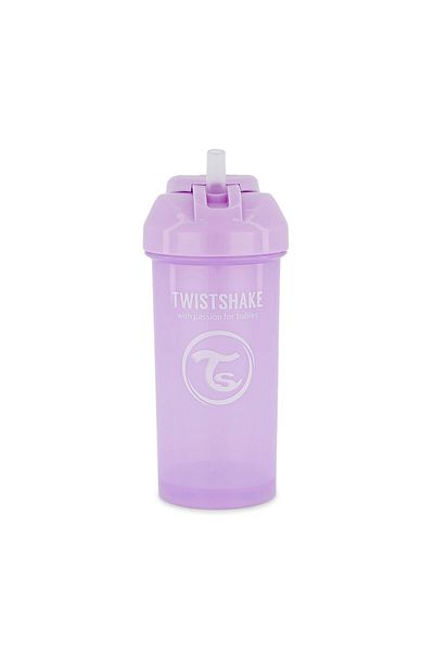 Twistshake Glass with Straw 360 ml (6+ Months) |   Purple