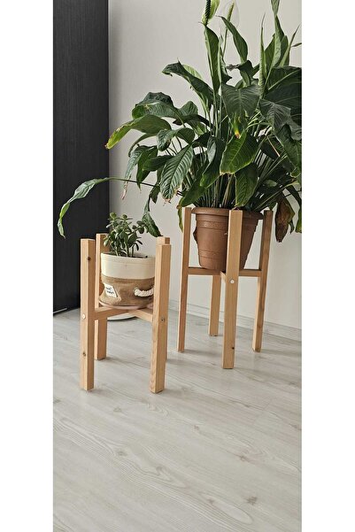 ÇağlaDesign Ahşap Dekoratif Saksı Altlığı 2’lİ Ürün ölçüleri: Yükseklik: 50-6...