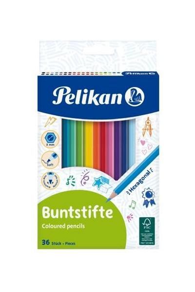 Pelikan Lacquered colored pencils, hexagonal section, lead