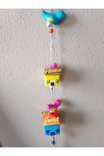 PESA Home sweet yazılı asılabilir kuş ev bahçe balkon dekoratif obje