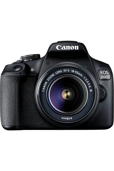 Canon EOS 2000D DSLR Camera with 18-55mm DC III Lens Kit Black