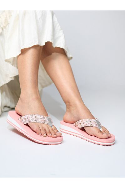 HANOX Talia Retro Wedge Heel Women's Flip Flops Beach Slippers Flip Flops (4.0) cm