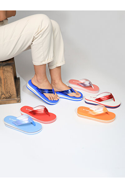 HANOX Viola Wedge Heel Women's Flip Flops Beach Slippers Flip Flops (4.5) cm