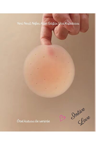 İntive Lingerie Intive New Generation Perforated Breathable Special Powder Boxed Adhesive Nipple Concealer
