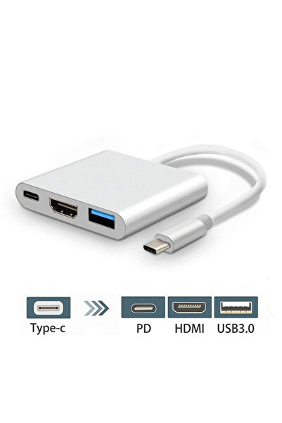 bovinox Type-C Hub Çoklayıcı PD 100W HDMI 4K/60Hz USB 3.0 Dönüştürücü Adaptör Kablo