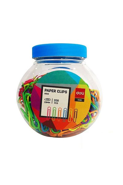 Deli Colored Metal Staples , 29 Mm, 200 Pcs/box