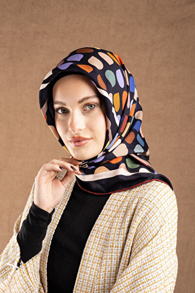 Akel Patterned Flossy Silk Scarf Collection