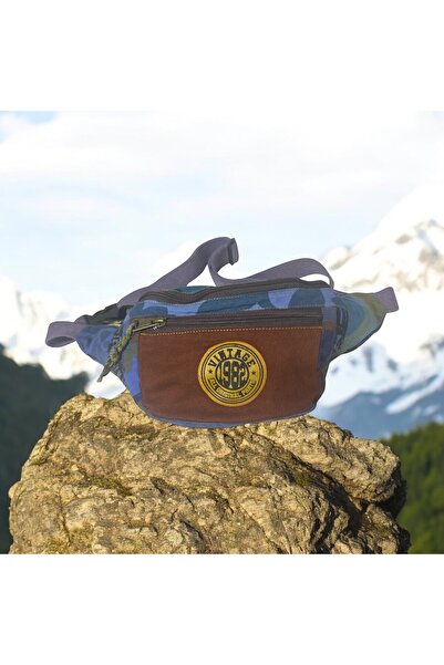 Old Cotton حقيبة خصر كلاسيكية فضفاضة ذات ظهر حر ملونة KC صيفية