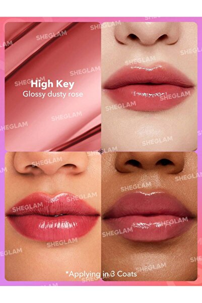 SHEGLAM SG SHEGLAM Mirror Kiss High-Shine Lipstick-High Key