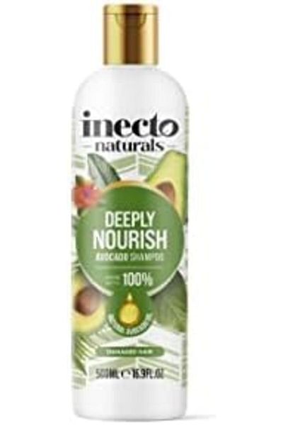 inecto Natural Avocado Nourishing Shampoo 500ml, Organic Avocado Oil, for Softer, Smoother & Nourish