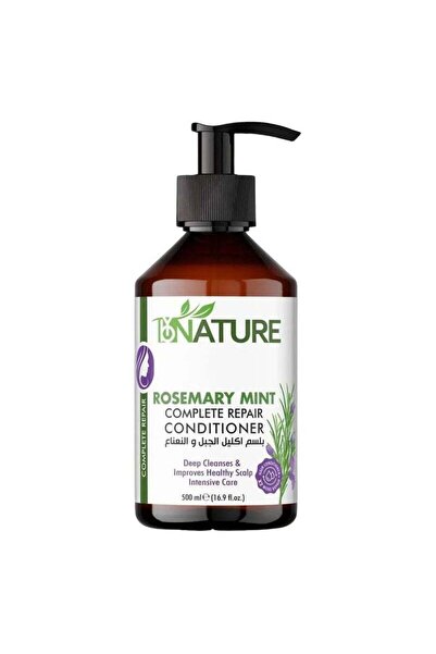 Bynature بلسم إصلاح كامل للشعر بخلاصة إكليل الجبل والنعناع، 500 مل