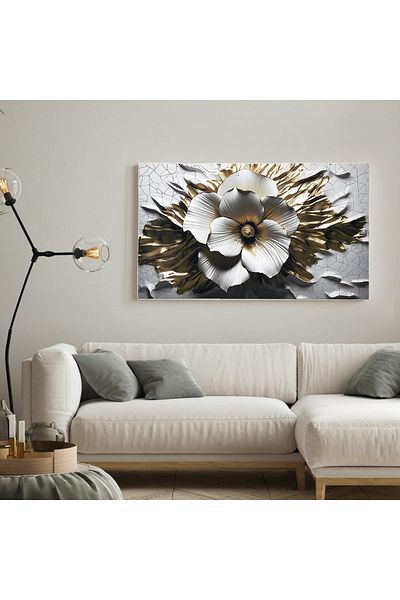 Generic Canvas painting with hidden wooden frame, size 100x60