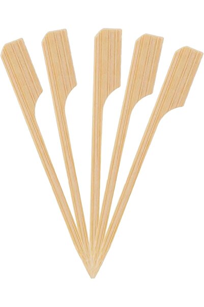 Ideal Pack أسياخ الخيزران - ٩ سم | عبوة من ١٠٠ قطعة | أعواد فاخرة صديقة للبيئ...