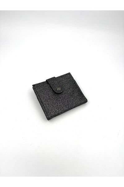 UCCELLO Women's Snap Closure Glitter Card Holder