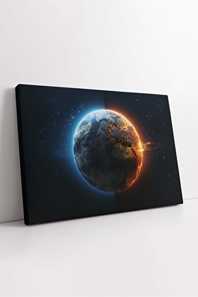 KOSS Dijital Pictură pe pânză despre încălzirea globului și lumea, pictură în...