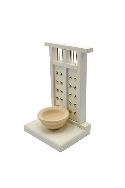 Others Traditional wooden incense burner in the shape of an old door