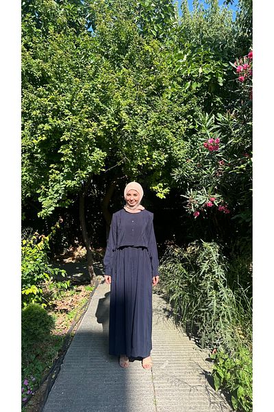 Swass Bell Dress with Elastic Waist and Vest