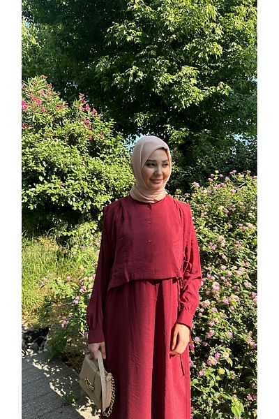 Swass Bell Dress with Elastic Waist and Vest